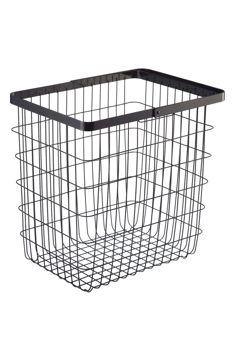 Yamazaki Wire Basket, Main, color, Black