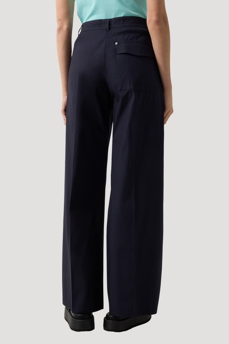 Pleated Trousers Amy, Alternate, color, Navy blue