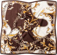 MARCUS ADLER Chain Print Satin Scarf