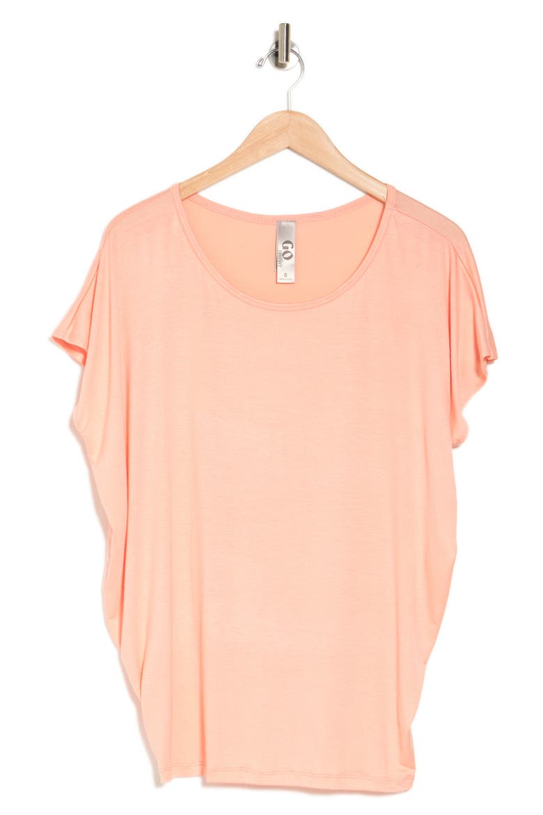 Cap Sleeve Dolman Tee, Alternate, color, GOSSAMER PINK