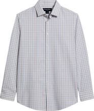 Mizzen+Main Leeward Trim Fit Plaid Performance Button-Up Shirt