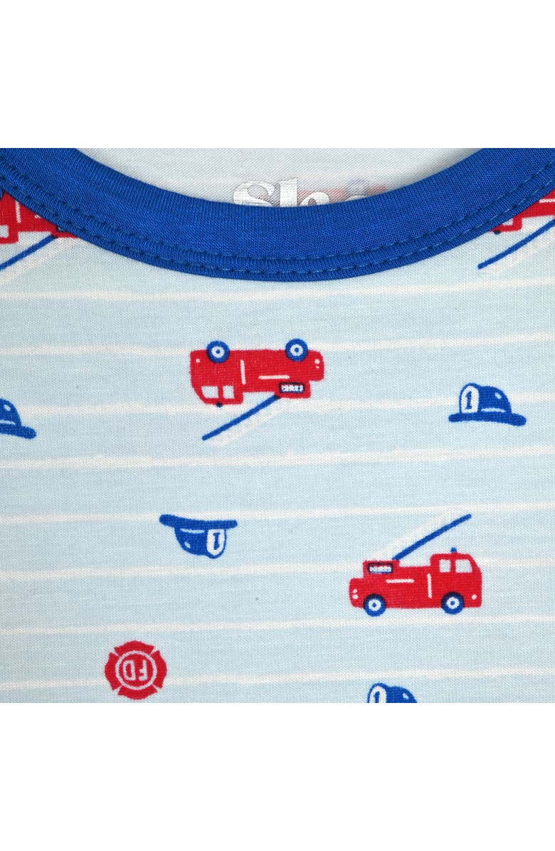 SLEEP ON IT Assorted 2-Pack Print Fitted Two-Piece Pajamas, Alternate, color, Blue Multi