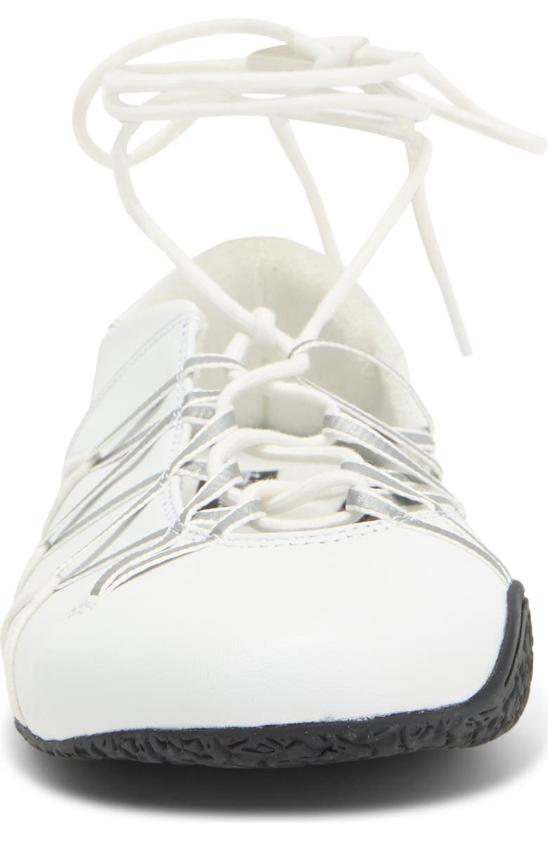 Jeffrey Campbell Regimen Ankle Wrap Sneaker, Alternate, color, White Combo