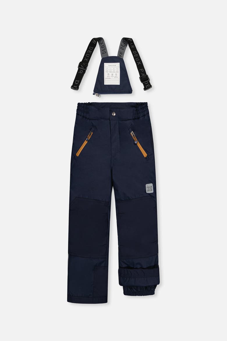 Play Jacket & Pants Fleece Neckwarmer Two Piece Snowsuit, Alternate, color, Navy and Burgundy
