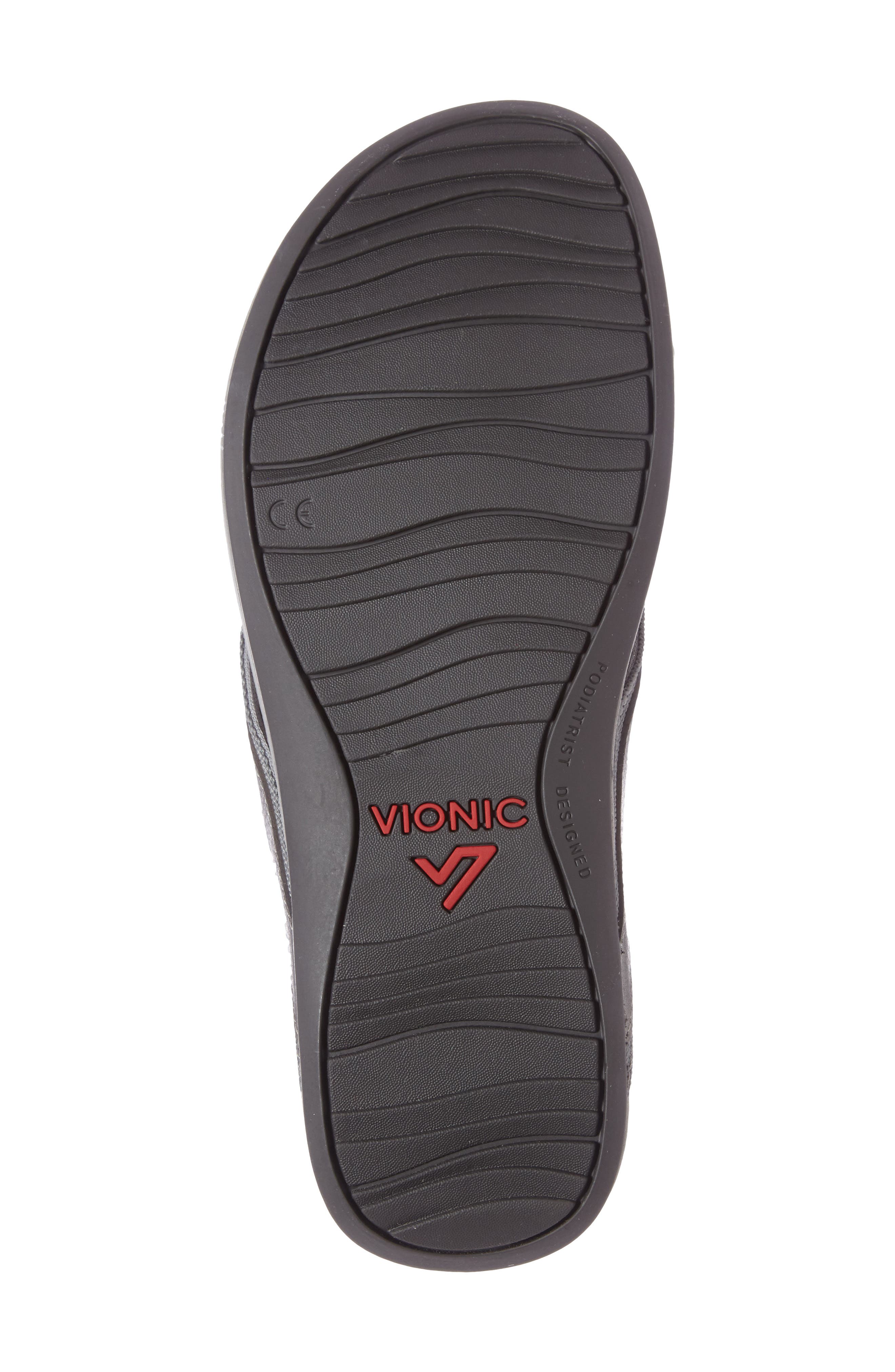 High Tide Wedge Flip Flop, Alternate, color, PEWTER LEATHER
