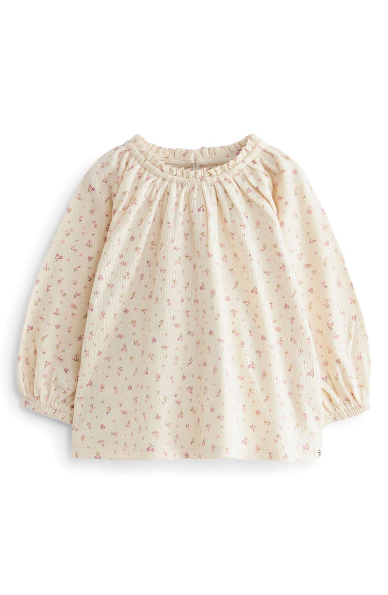 NEXT Kids' Assorted 3-Pack Ruffle Neck Tops, Alternate, color, White/ Ivory/ Pink Assorted