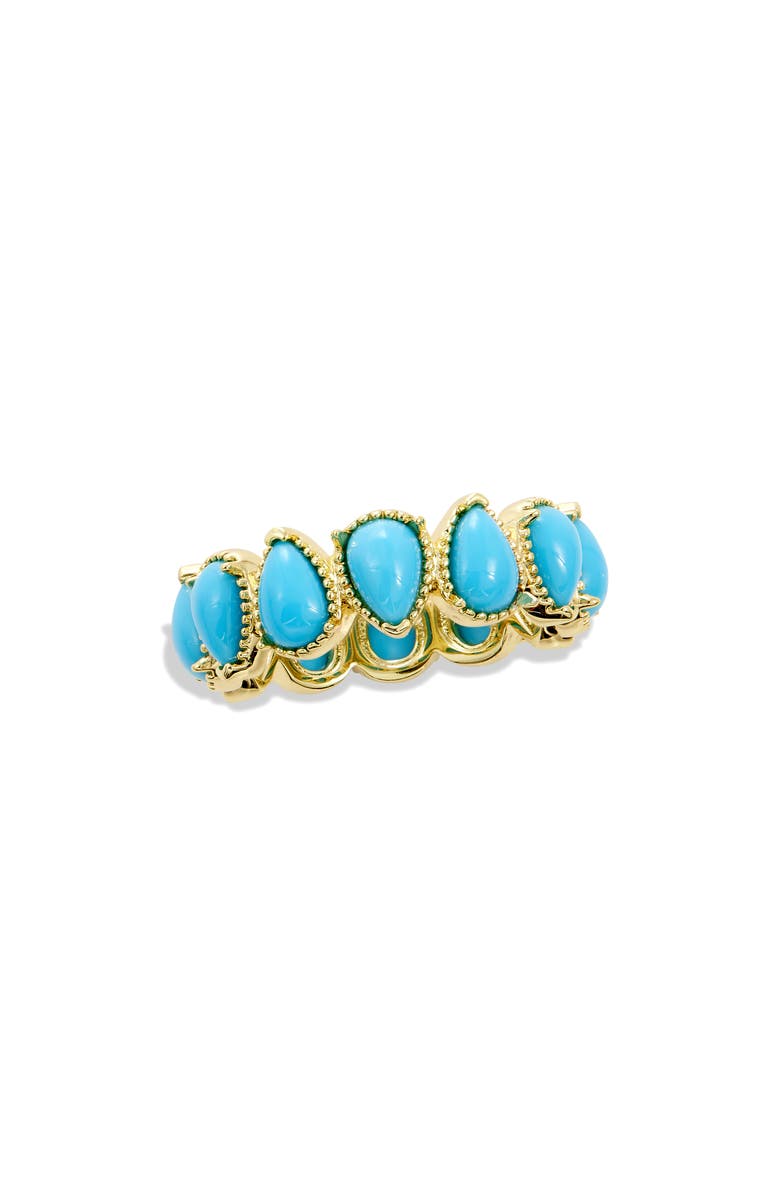 SAVVY CIE JEWELS Simulated Turquoise Eternity Ring, Main, color,