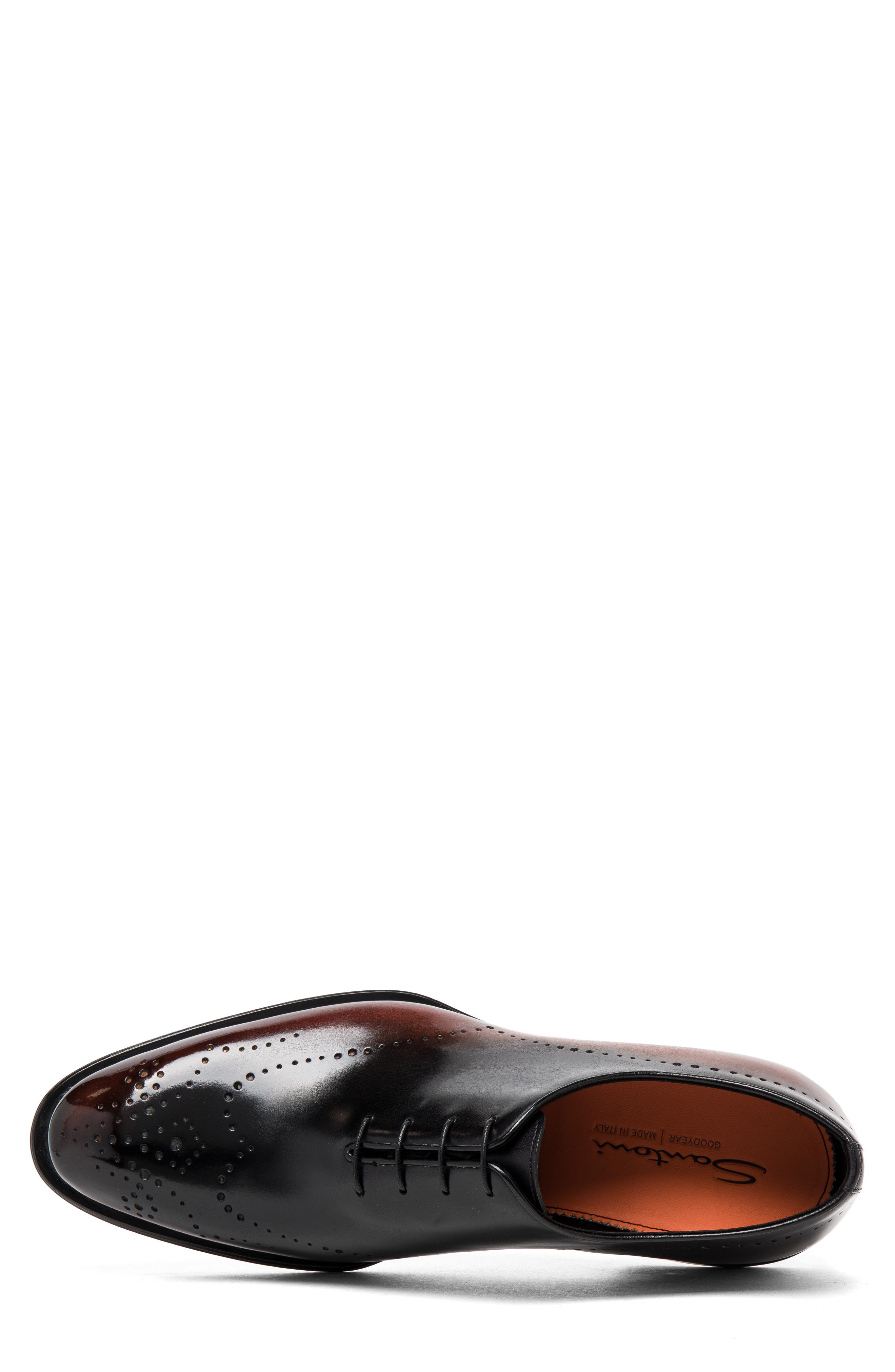Santoni Kaj Wingtip Oxford, Alternate, color, Black-N58