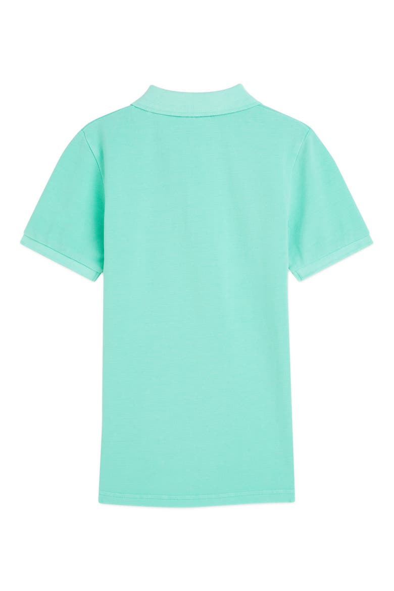 Kids' Logo Embroidered Piqué Polo, Alternate, color, OPAL