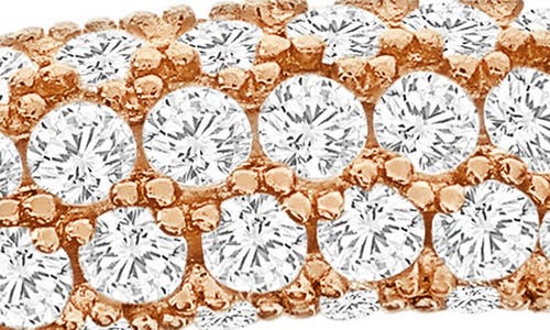 Suzy Levian Sterling Silver Cubic Zirconia Pave Round Eternity Band