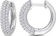 Julianna B. Moissanite Multi-Row Hoop Earrings