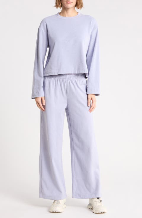 Marled Piqué Two-Piece Lounge Set