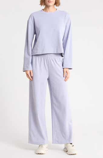 Marled Piqué Two-Piece Lounge Set