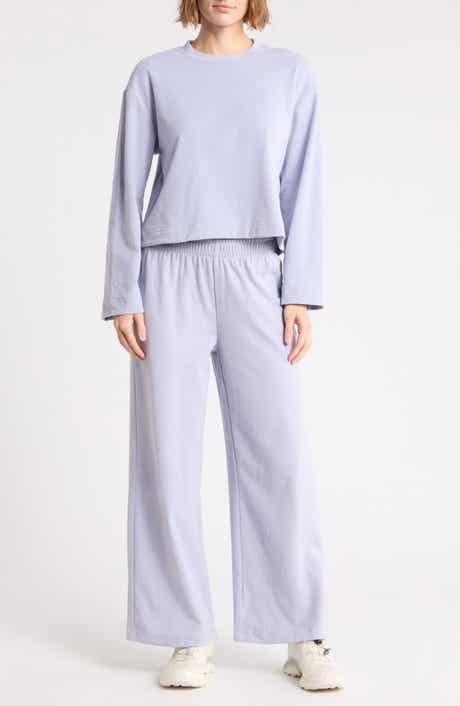 Marled Piqué Two-Piece Lounge Set