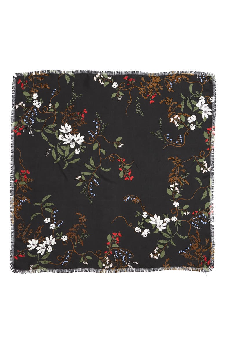Treasure & Bond Print Square Silk Scarf, Alternate, color,