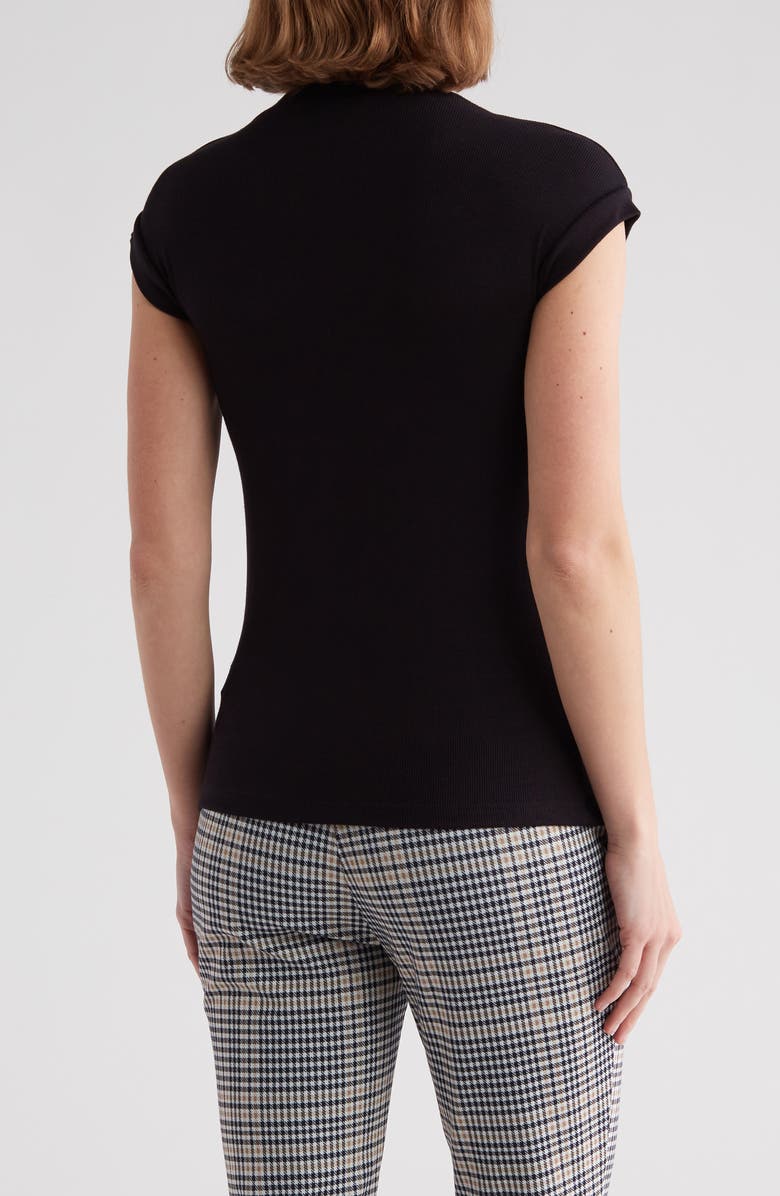 INDUSTRY REPUBLIC CLOTHING Shrunken Mock Neck Rib Top, Alternate, color,