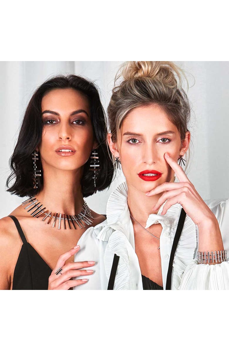 Lucy Quartermaine Large Key Necklace, Alternate, color, Sterling Silver