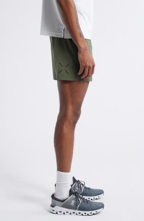 Ten Thousand Interval Lined 5-inch Training Shorts In Green