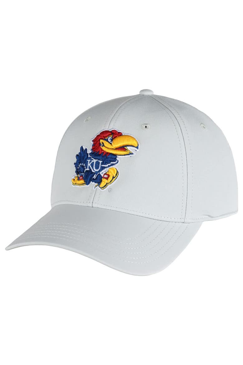 Men's Ahead  Stone Kansas Jayhawks Stratus AeroSphere Adjustable Hat, Alternate, color, Stone