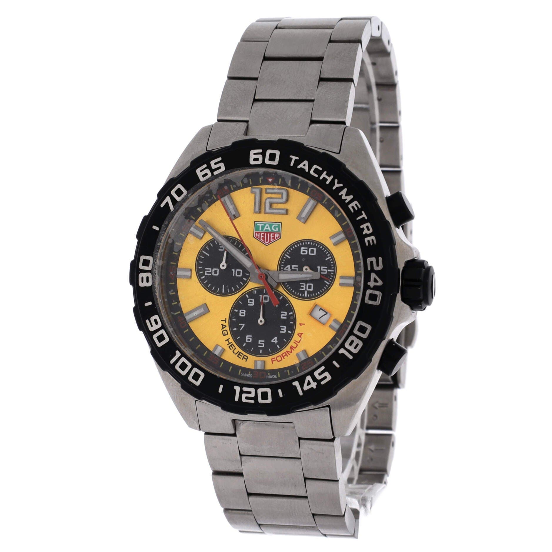 Formula 1 Chronograph Quartz Watch Stainless Steel 43, Alternate, color, Metallic Silver