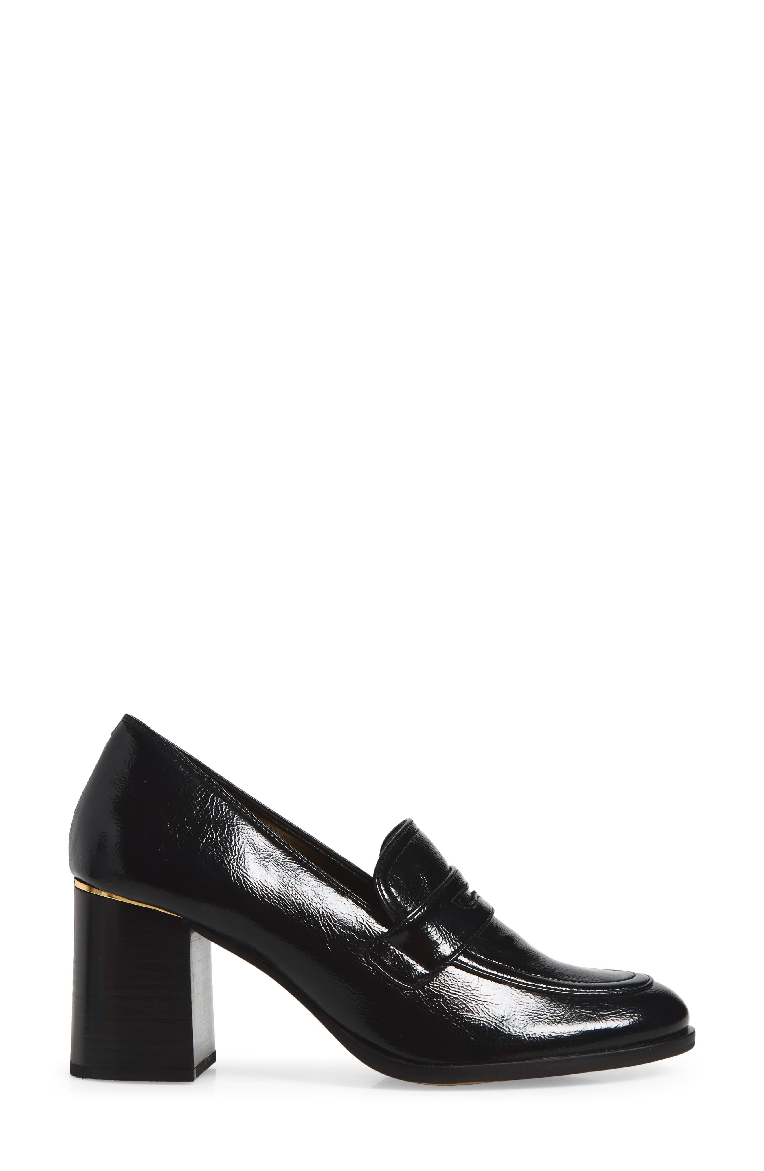 Geanna Loafer Pump, Alternate, color, BLACK