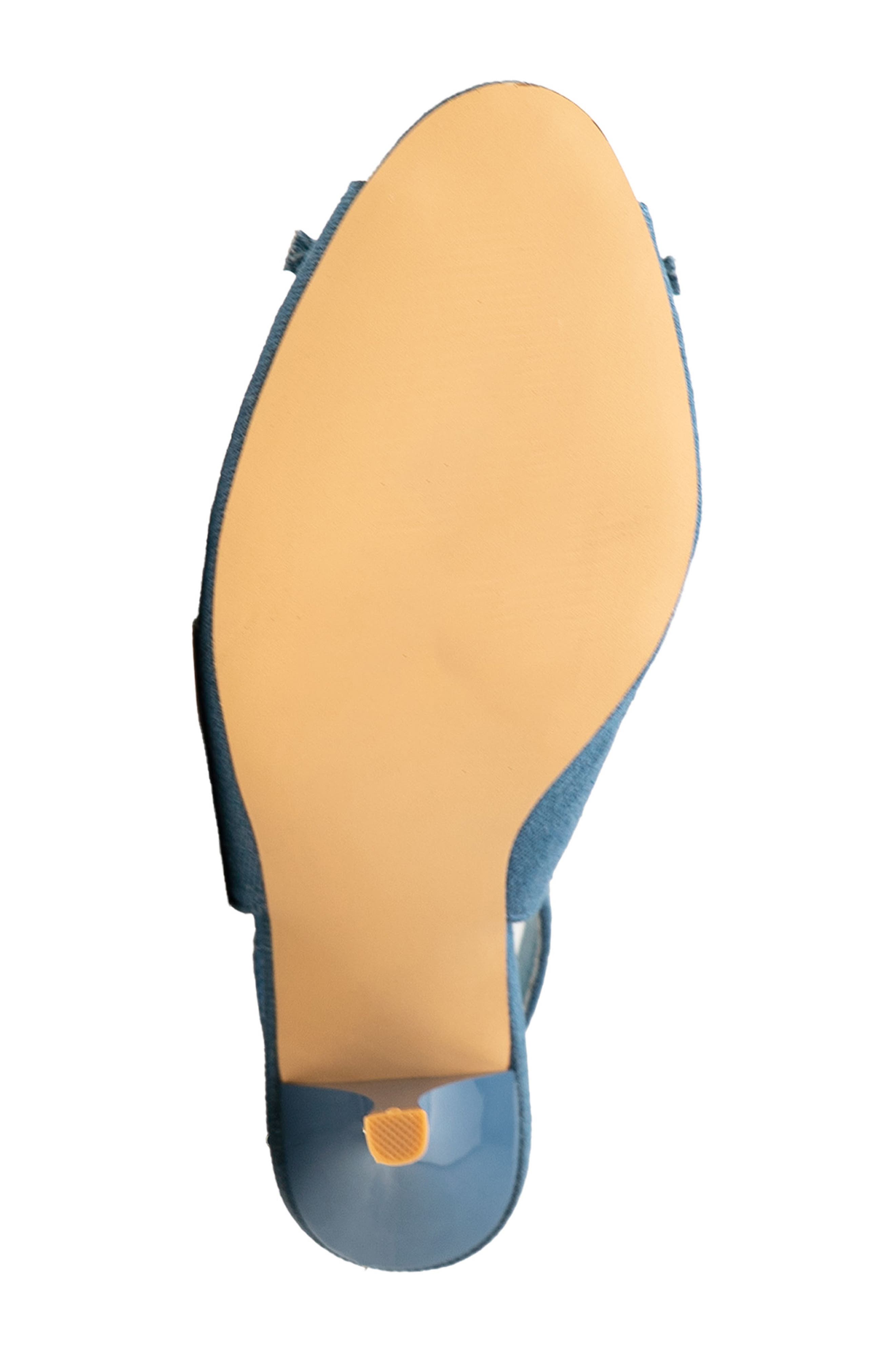 Slingback Sandal, Alternate, color, DENIM