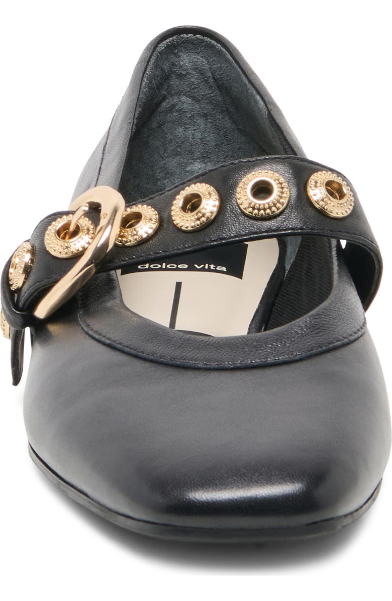 Dolce Vita Marten Mary Jane Ballet Flat, Alternate, color, Black Leather