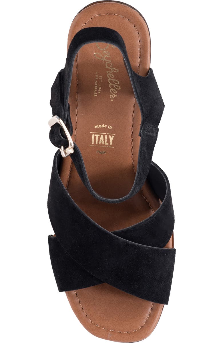 Seychelles Paloma Platform Wedge Sandal, Alternate, color, Black