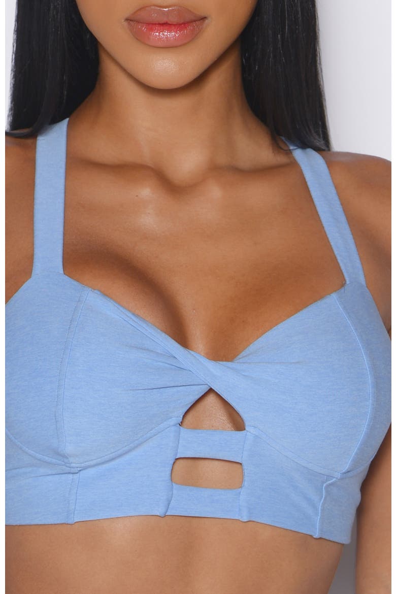 Core Set Bra, Alternate, color, Bright Hydrangea