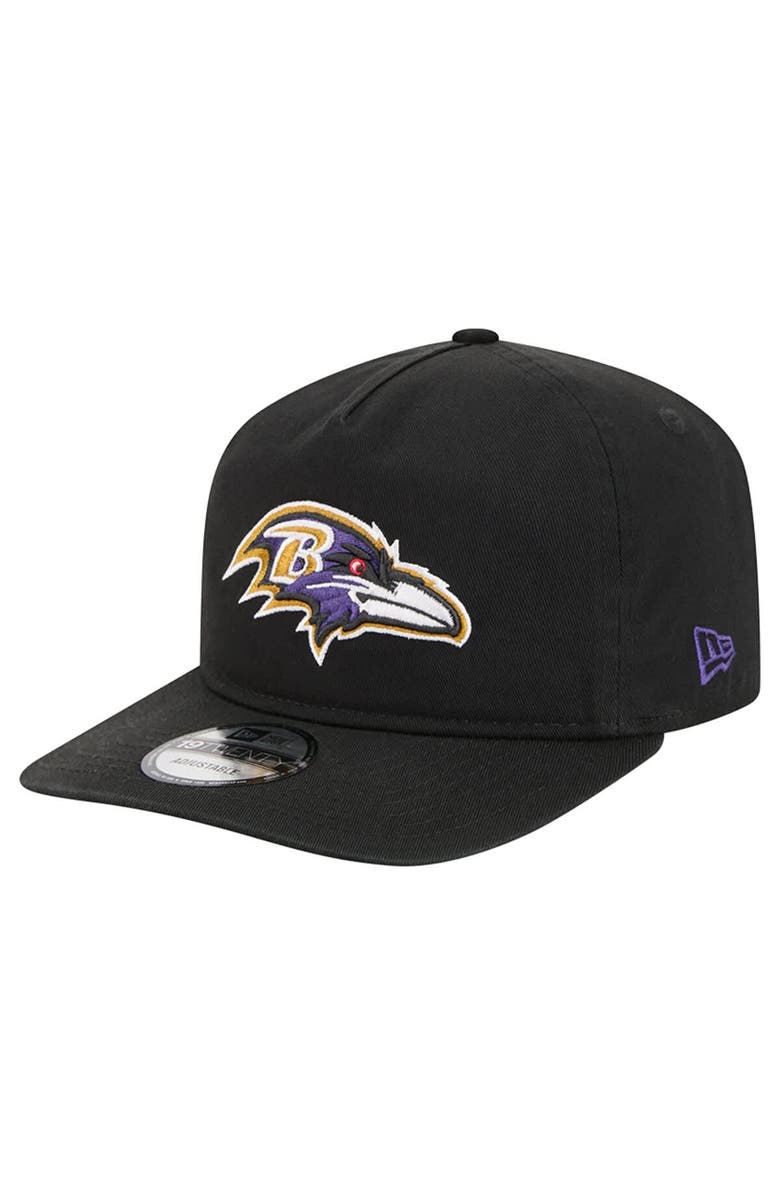 New Era Men's New Era  Black Baltimore Ravens Team 19TWENTY Adjustable Hat, Main, color, Black
