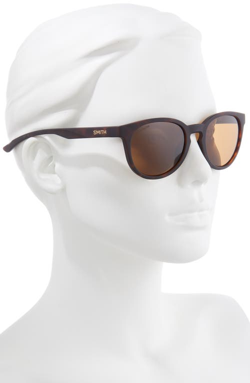 Smith Eastbank 52mm Chromapop™ Polarized Round Sunglasses In Brown