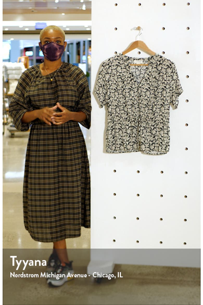 Floral Drawstring Waist Top video
