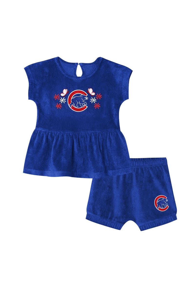 Girls Toddler Outerstuff  Royal Chicago Cubs Hop Base Fashion T-Shirt & Shorts Set, Main, color, Royal