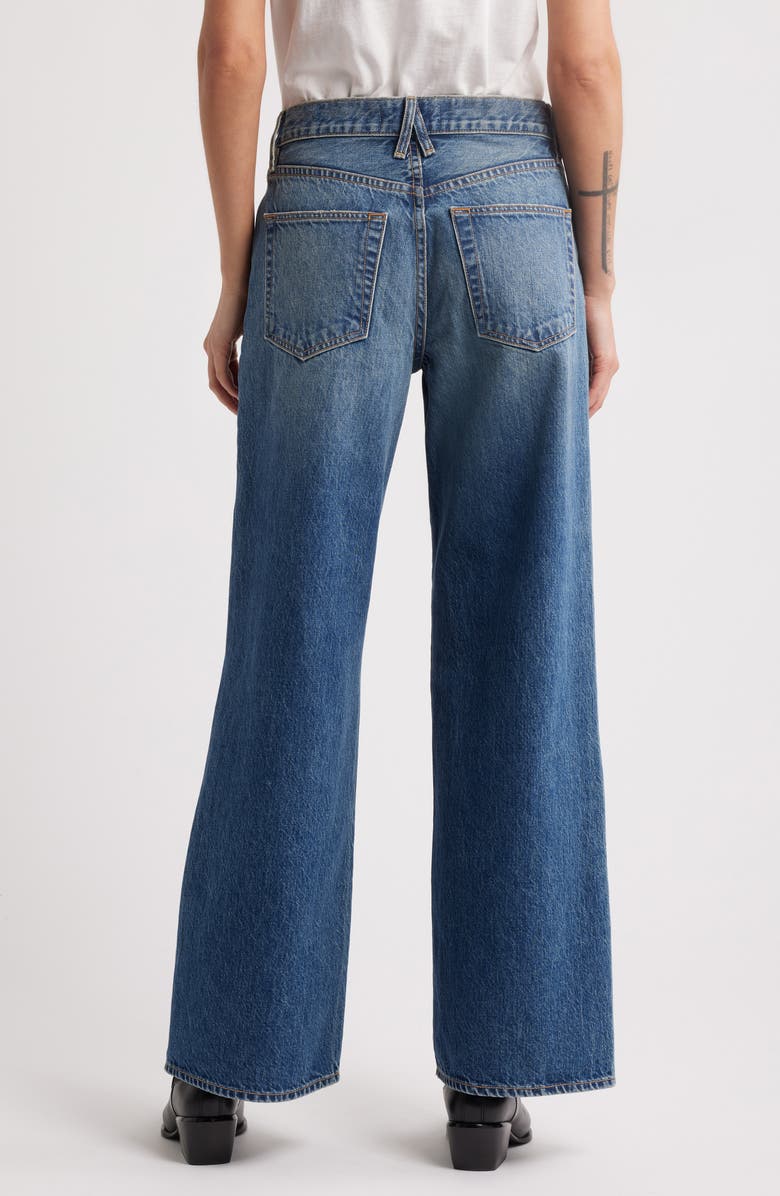 SLVRLAKE Selena High Waist Organic Cotton Wide Leg Jeans, Alternate, color, Six Rivers