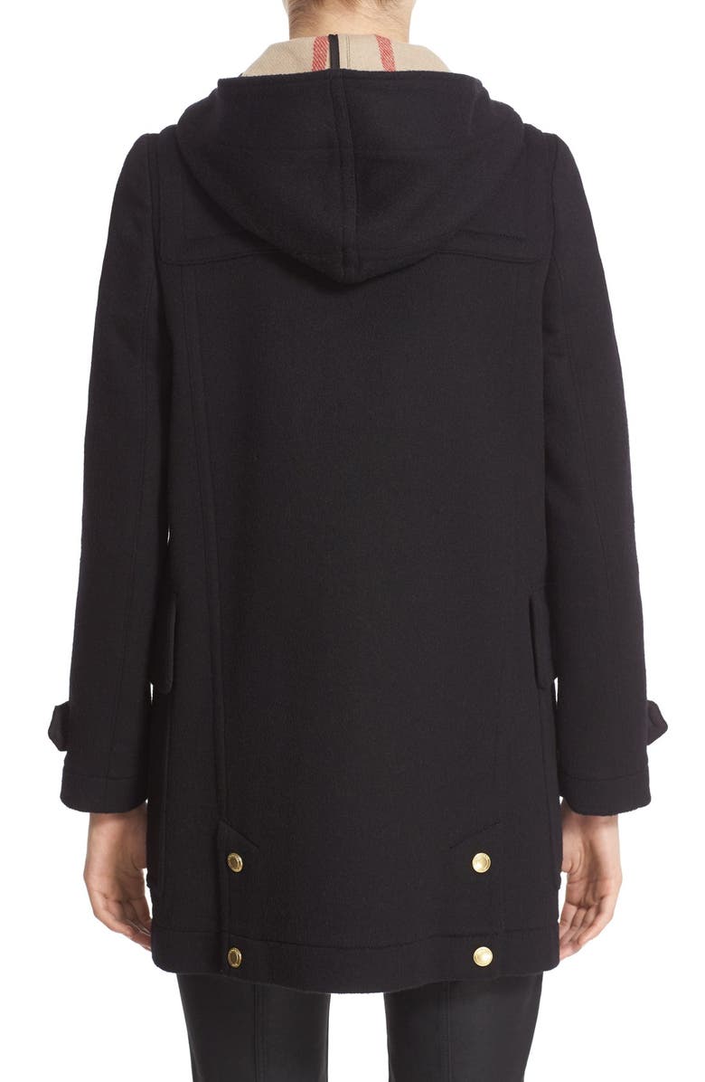 Burberry Brit Finsdale Wool Duffle Coat, Alternate, color,