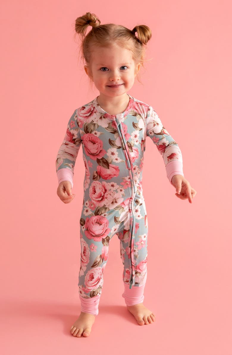 Posh Peanut Fitted Convertible Footie Pajamas, Alternate, color, 