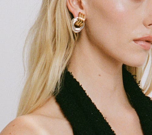 Heaven Mayhem Mini Knot Earrings In Gold