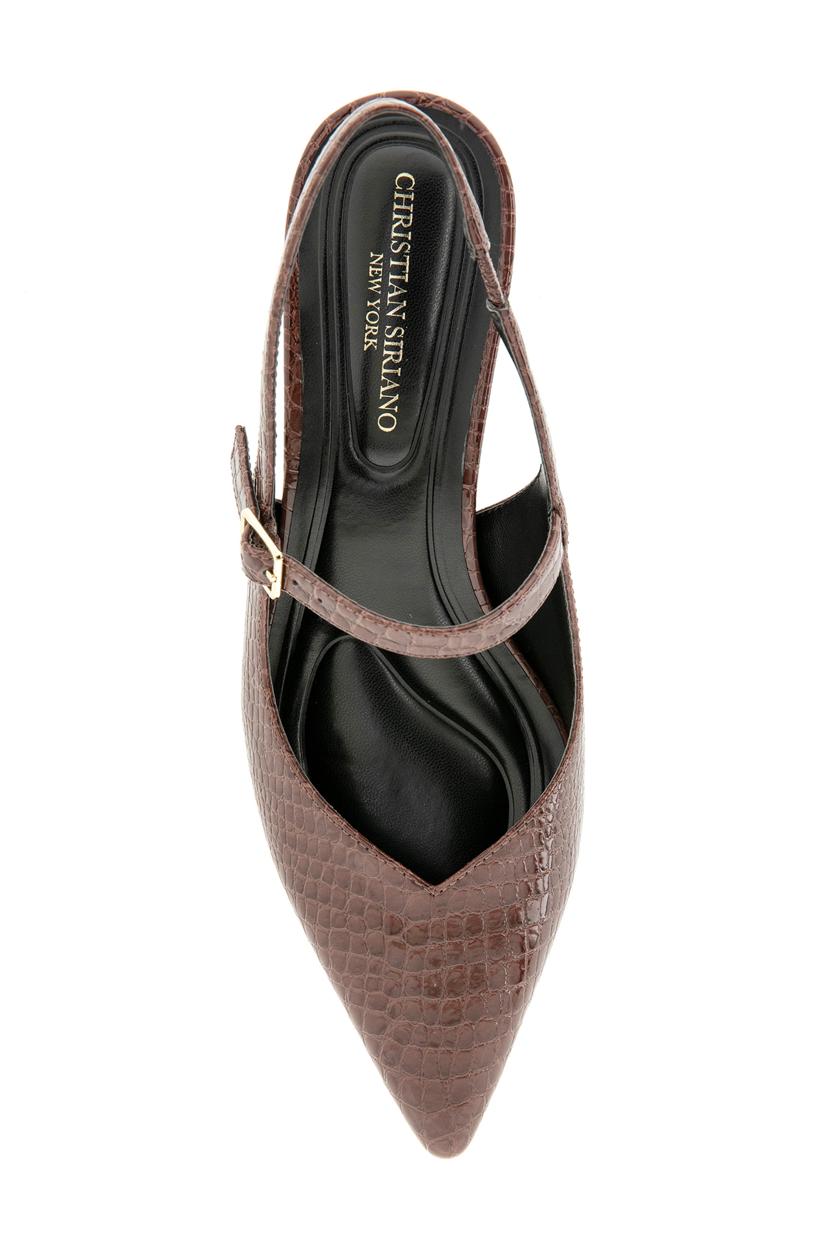 Daray Slingback Pump, Alternate, color, DARK BROWN