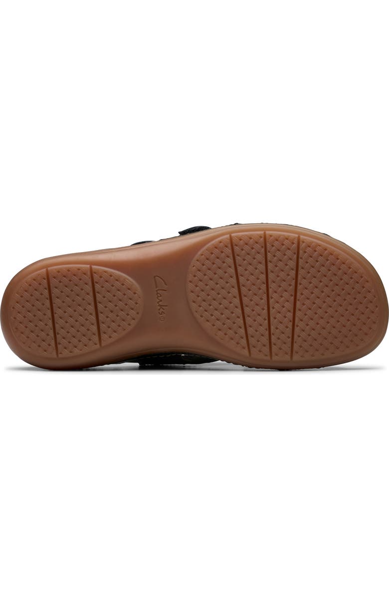 Clarks<sup>®</sup> Cecily Slide Sandal, Alternate, color, Black Leather