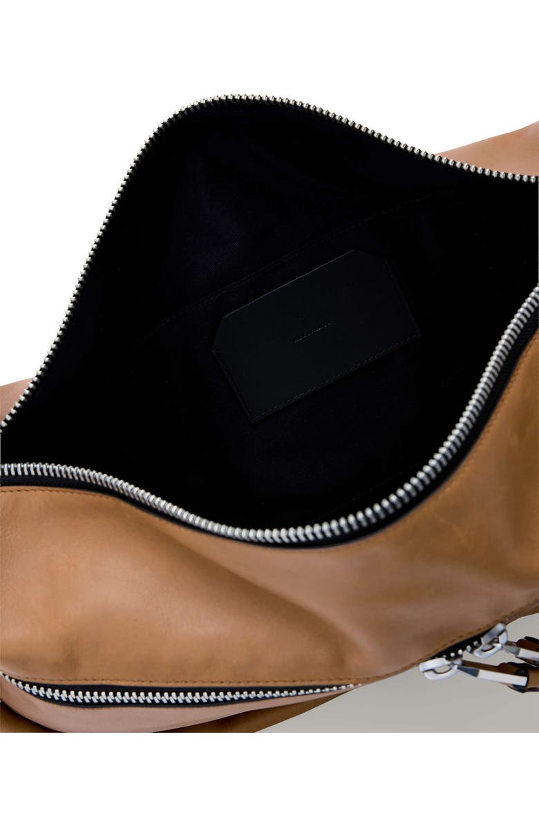 AllSaints Noemie Leather Shoulder Bag, Alternate, color, Toffee Brown