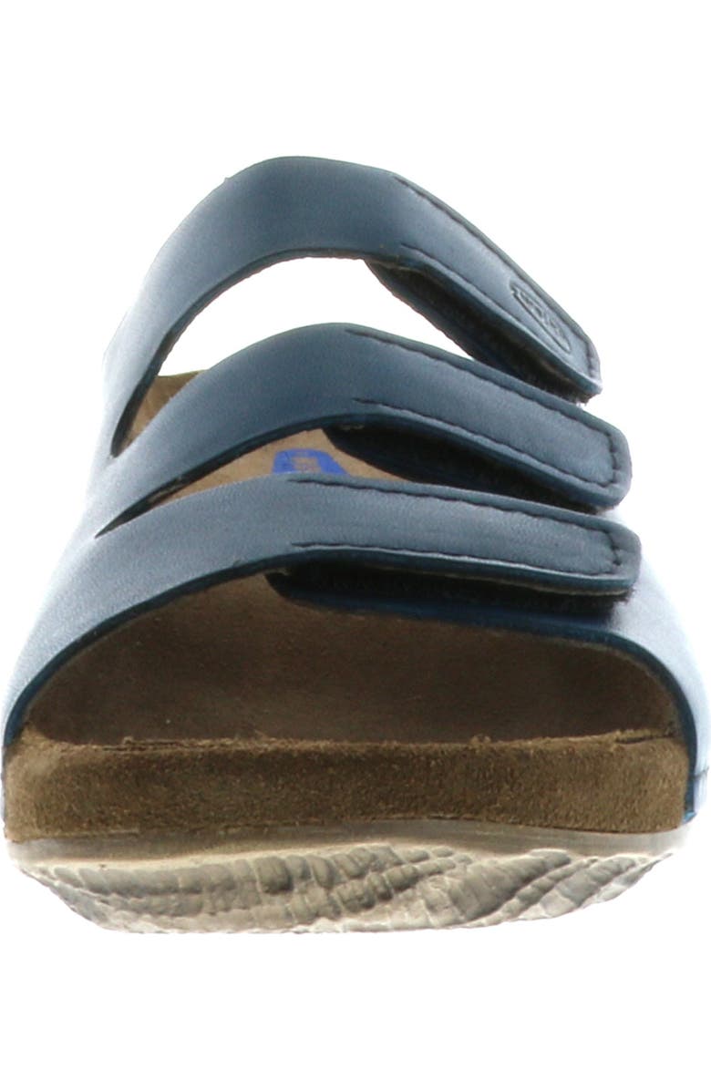 Wolky Nomad Slide Sandal, Alternate, color, Blue Leather