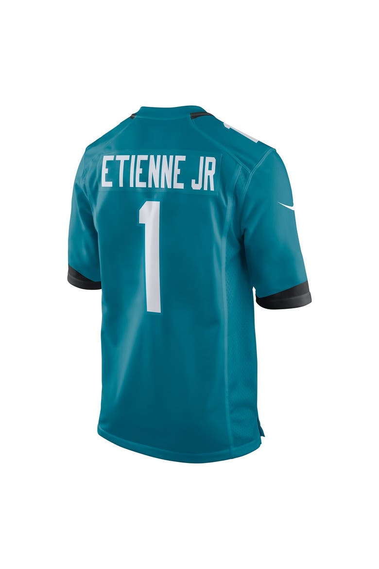 Men's Nike Travis Etienne Teal Jacksonville Jaguars Game Jersey, Alternate, color, Teal