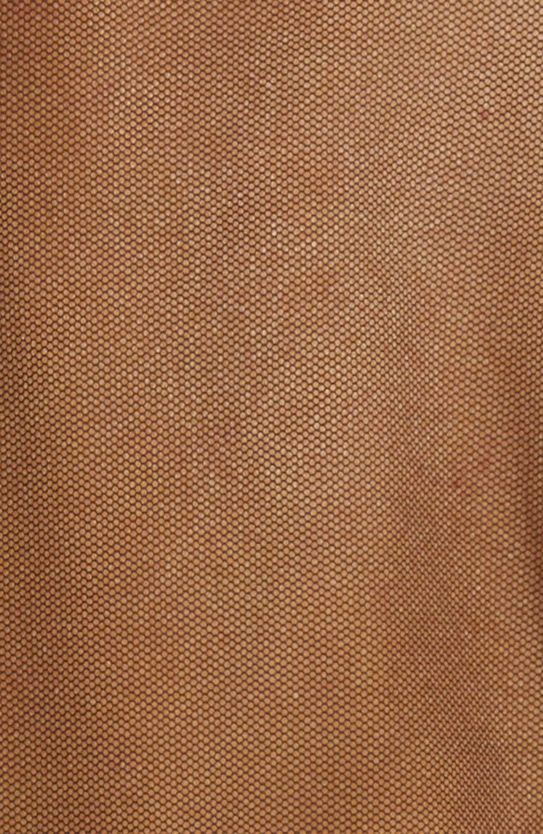 Oh La La Cheri Sydney Satin Bow Mesh Robe, Alternate, color, Black