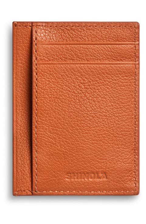 Canfield Essential ID Pebble Leather Card Holder