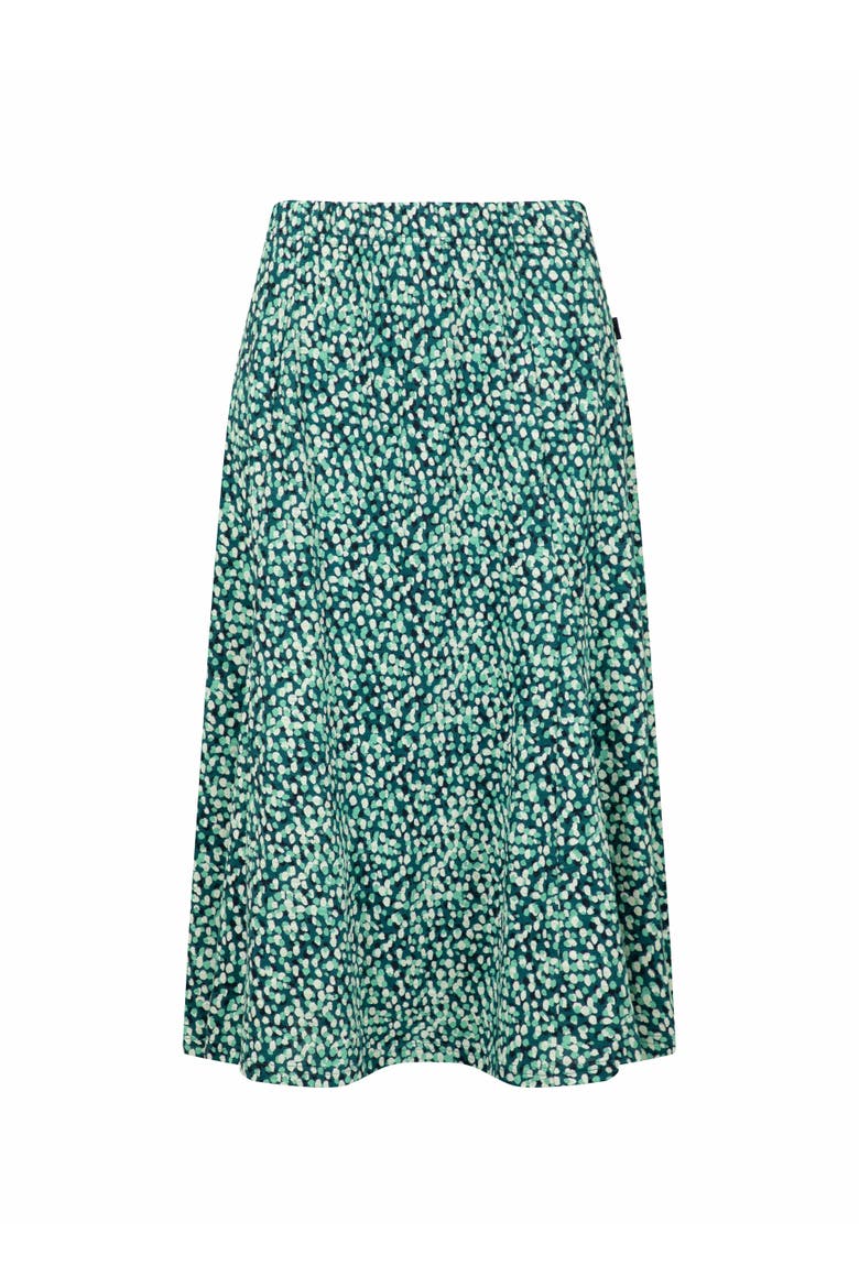 Romaro Printed Jersey Midi Skirt, Alternate, color, Deep Teal