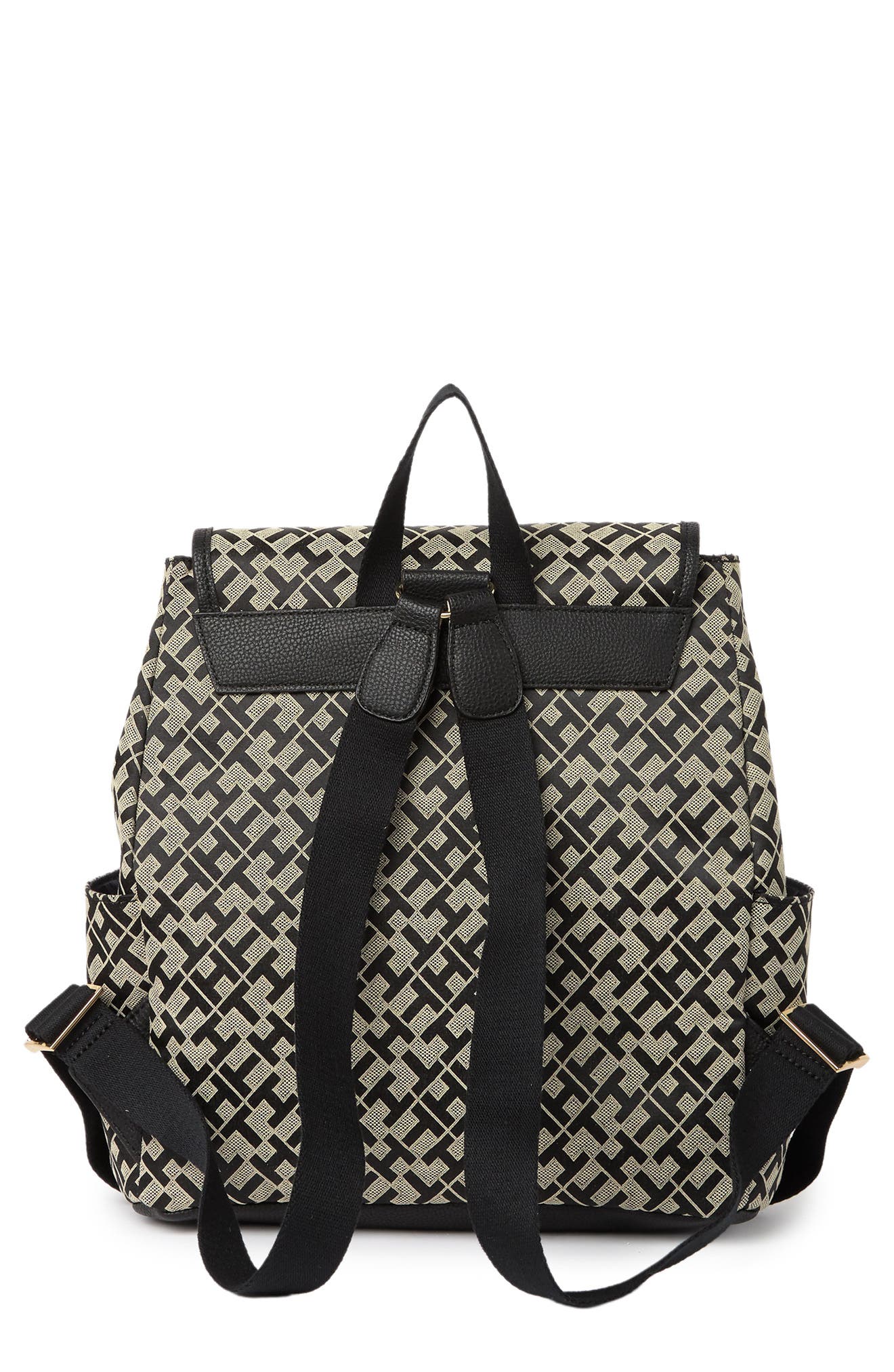 Tommy Hilfiger Layla II Flap Logo Print Backpack, Alternate, color, 