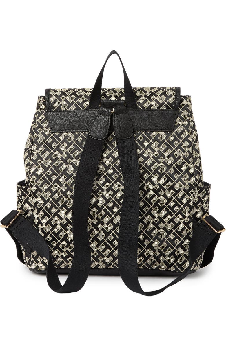 Tommy Hilfiger Layla II Flap Logo Print Backpack, Alternate, color,