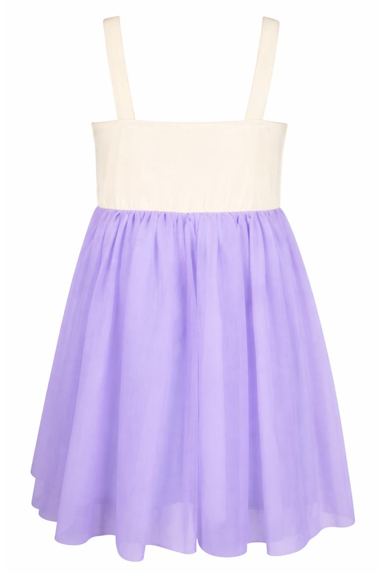 Kids' Butterfly Crochet Dress, Alternate, color, IVORY/ LILAC