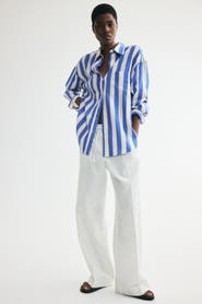 H&M Oversized Linen-blend Shirt