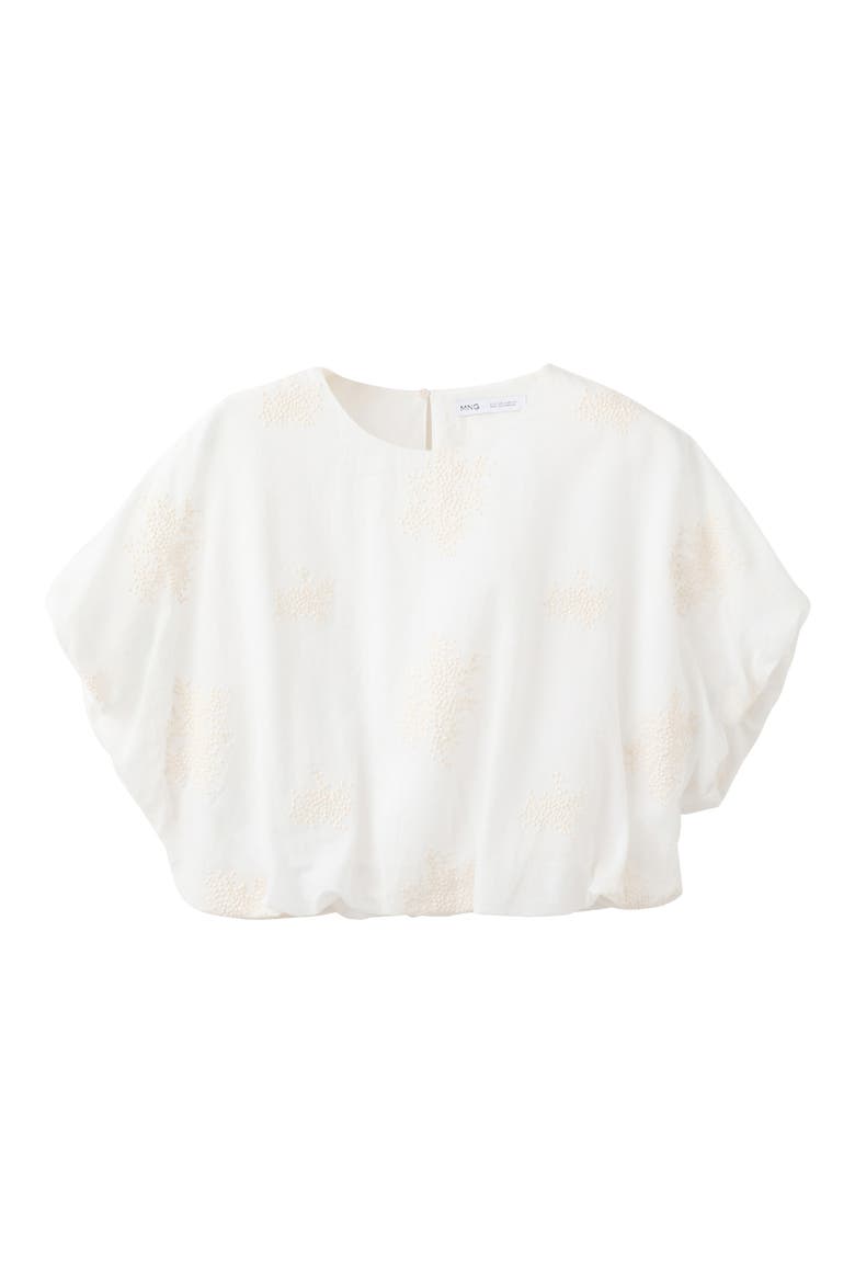 Embroidered Top, Alternate, color, ECRU